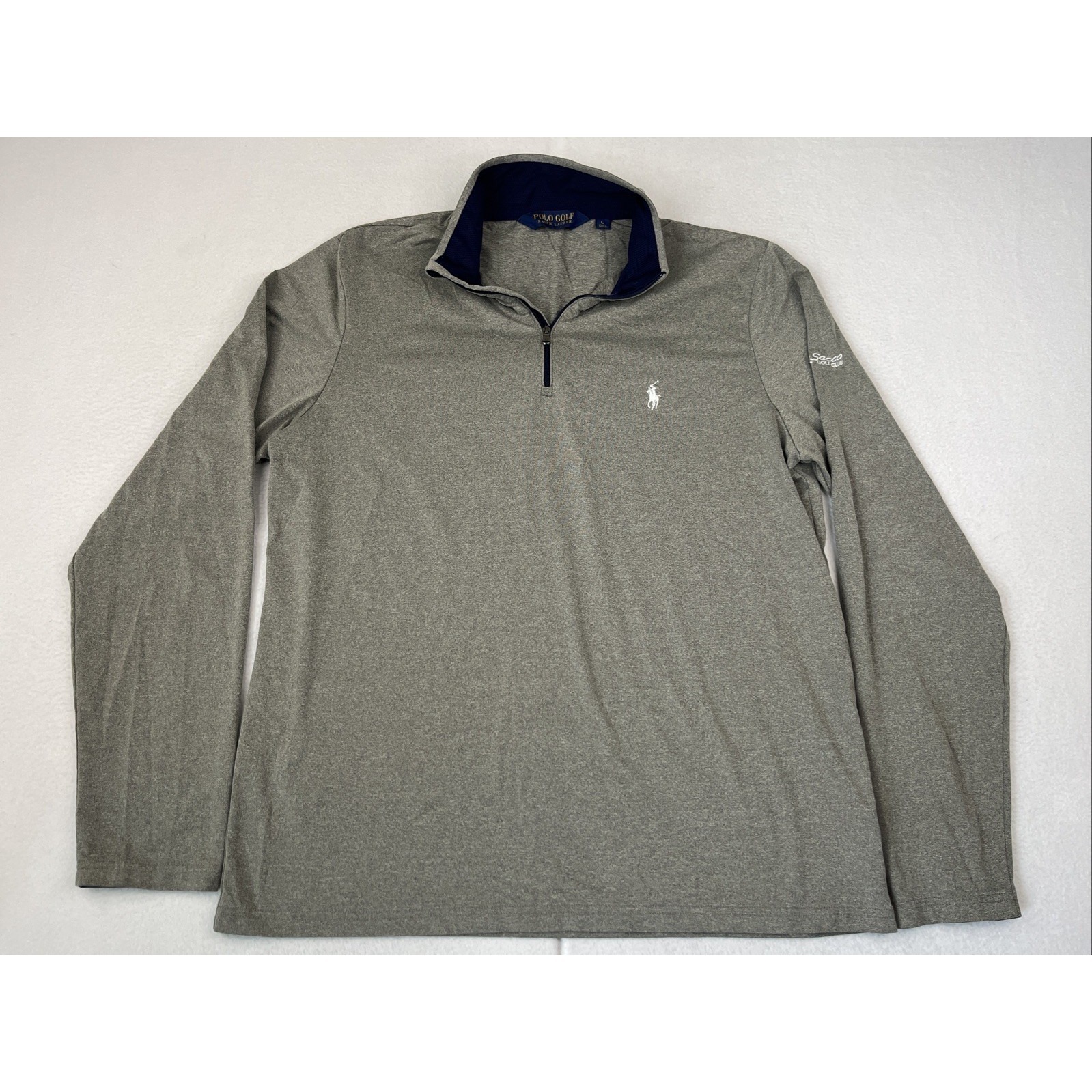 Polo Golf Ralph Lauren Quarter Zip Pullover Rio Secco Club Mens L Performance